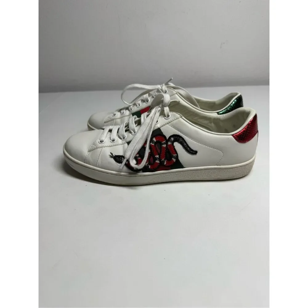 Gucci Ace Embroidered Snake Sneakers Size 42 EU/ 9 US Men’s 10,5 Women’s